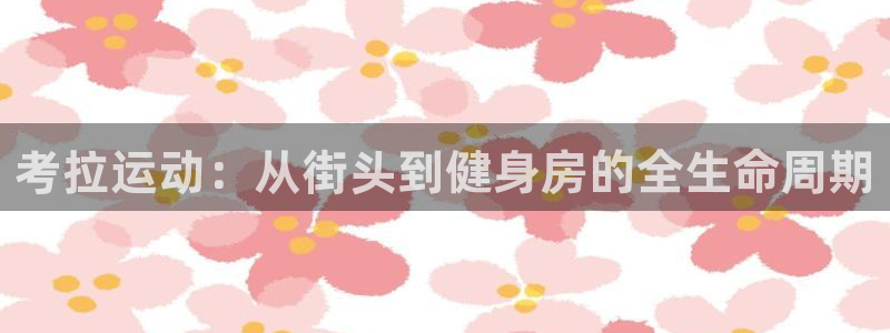 意昂平台体育：考拉运动：从街头到健身房的全生命周期