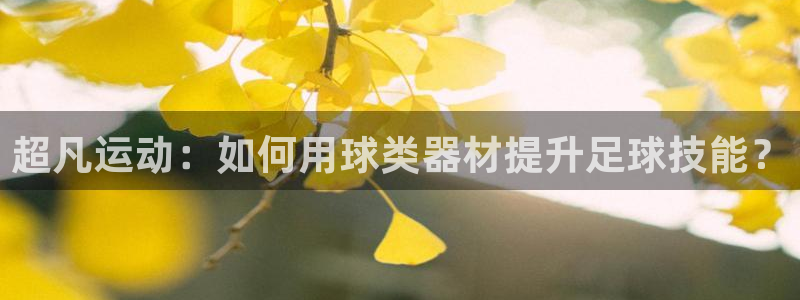 凯捷体育娱乐下载：超凡运动：如何用球类器材提升足球技